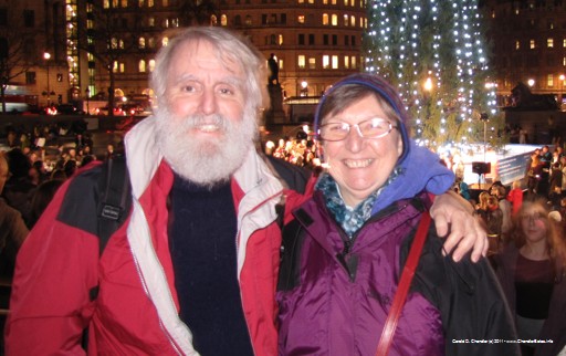 Holiday Crowds and Carols in Trafalgar Square