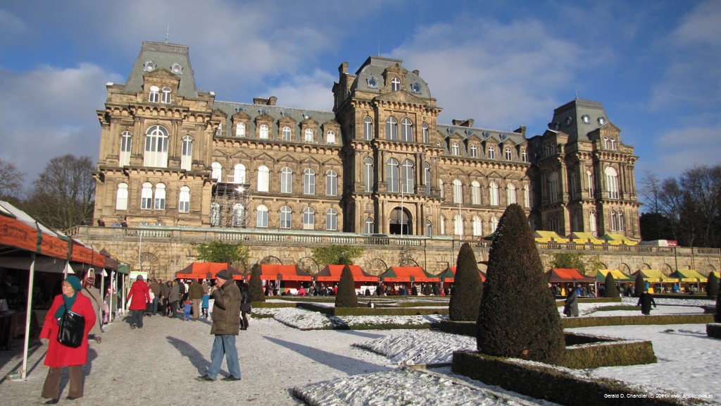 Bowes Museum with Christmas Market