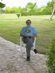 Gerry in Casa de Don David's Garden