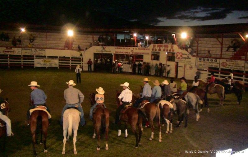 Horsemen at opening of Tilaran Annual Rodeo