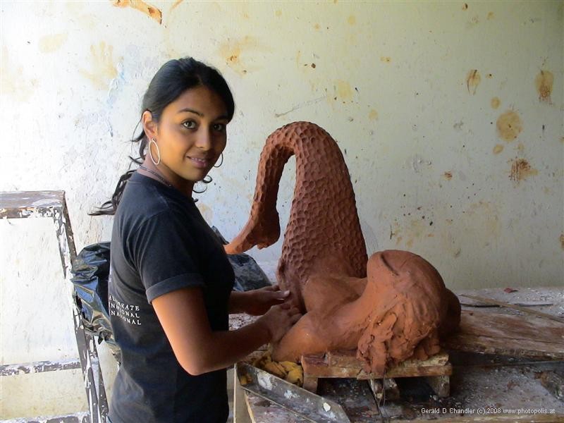 Art student in the European School