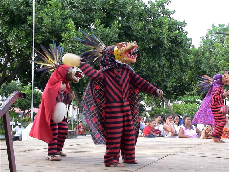 Devil dancers in Los Santos