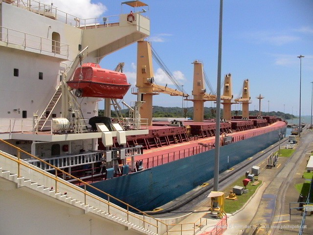 Ship in Gatun Lock