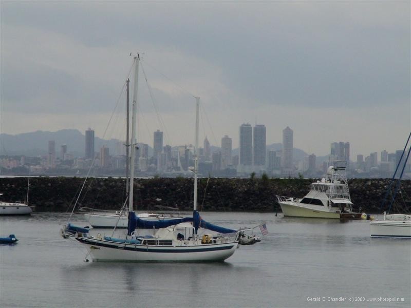 Central Panama City seen from Flamenco Yatch Club