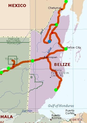 Belize Route