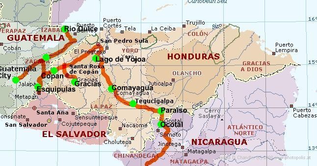 Honduras Route
