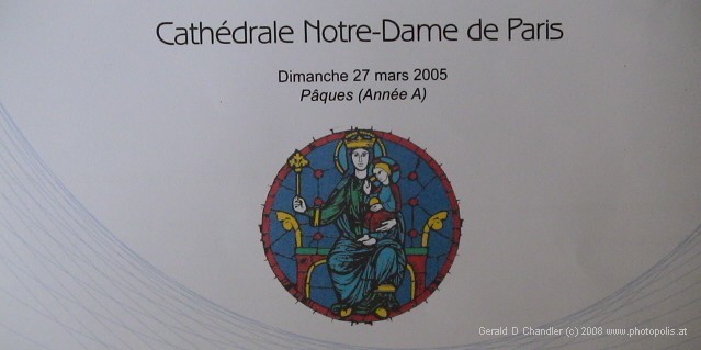 Notre Dame Easter Service