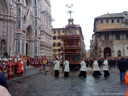 Priests returning to the Duomo after Bapistery service