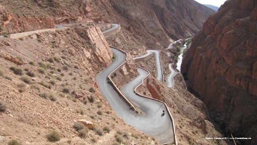 Switchbacks on Dades Canyon Road