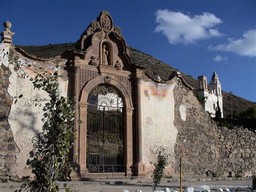 Gate to Church cemetery,
Real de Qatorce