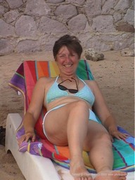 Jan on the beach at Mazatalan