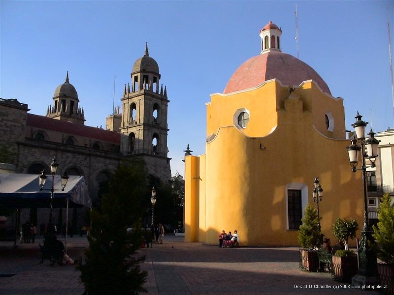 Toluca Cathedral and small church