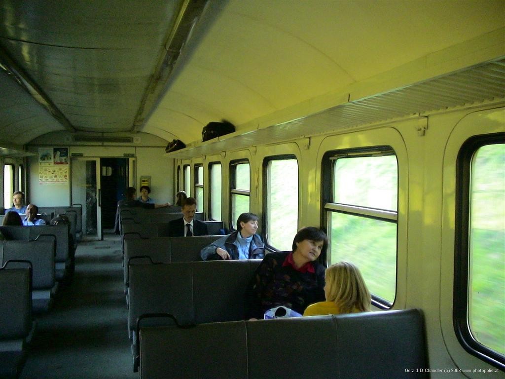 Commuter train, Domodedovo to Moscow