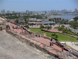 City view southwest from Castillo San Felipe