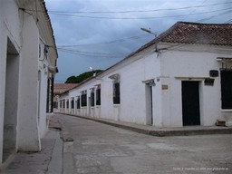 A Street of White Washed Houses