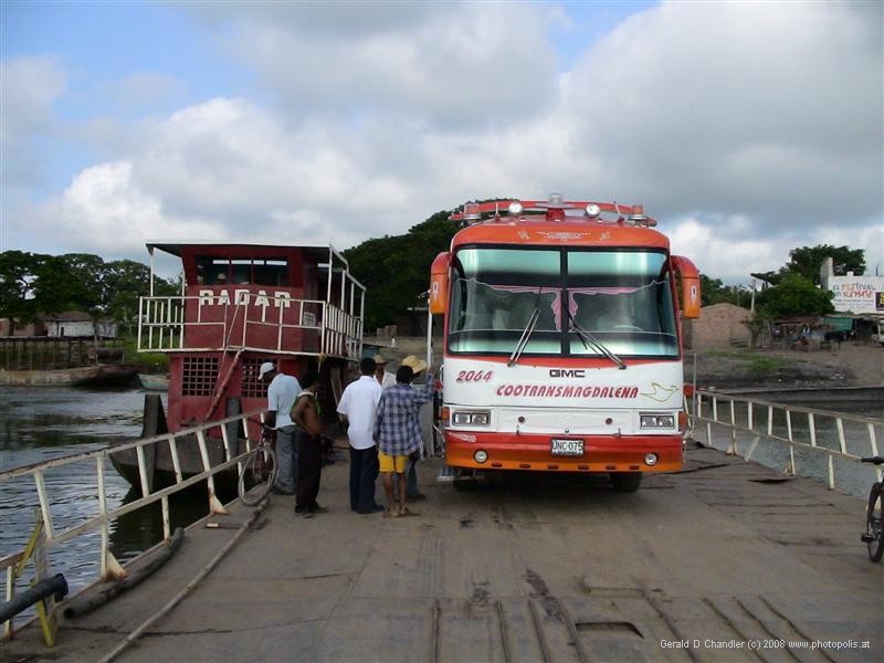 El Banco to Bucaramanga Luxury Bus on Ferry