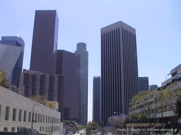 LA Skyscrapers from Street