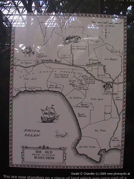 La Brea Tarpits - Spanish rancho map