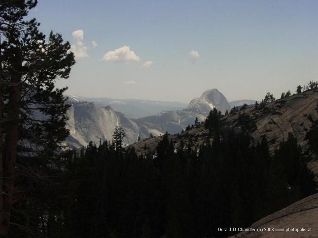 View of Half Dome from Olmstead Point on Tioga Pass road