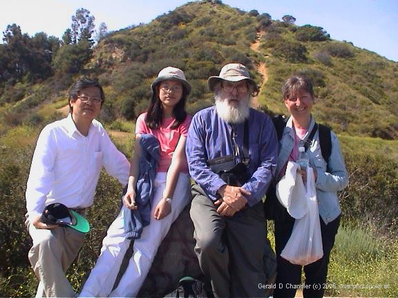 Thomas and Bonnie Chong, Gerry, Jan, near Mt Hollywood, Griffith Park