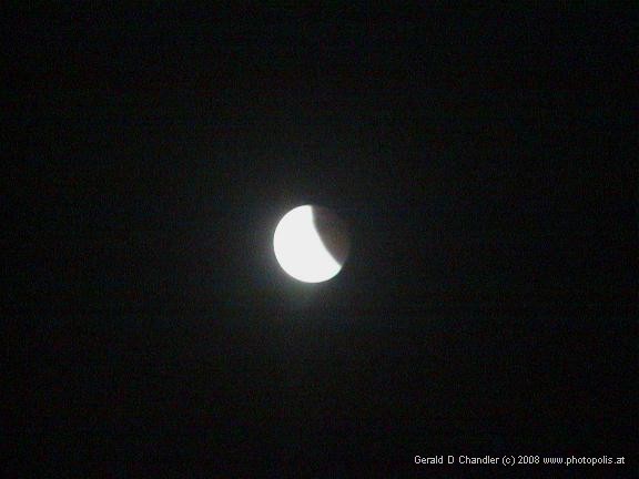Partial eclispe of moon, May 15, taken from Hollywood Inn on Alvarado