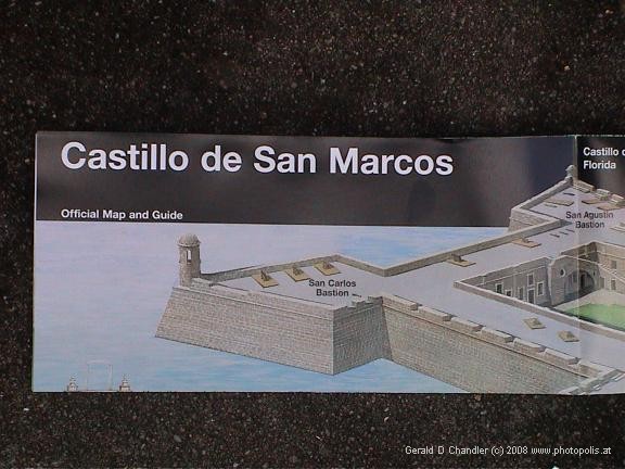 Castillo de San Marcos park brochure