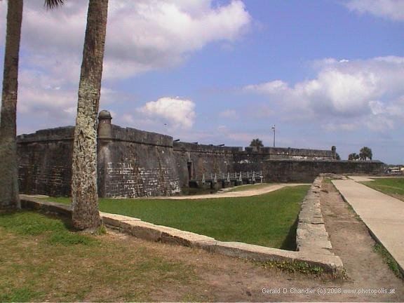 Exterior wall of Fort San Marco
