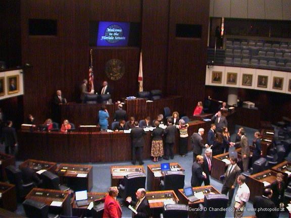 Florida State Assembly chamber in sesssion