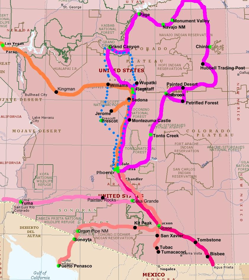 Arizona Routes