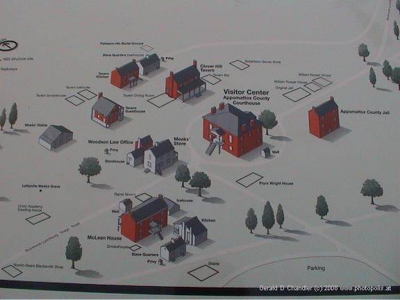Map of Appomattox Courthouse National Historical Park